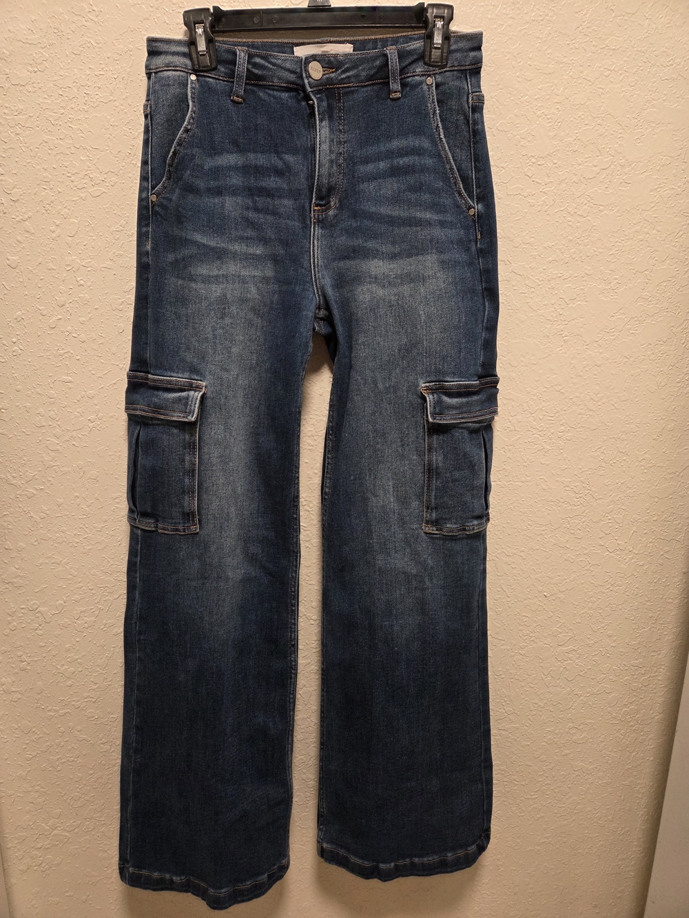 Risen High-Rise Wide-Leg Cargo Jeans - Picture 2 of 6